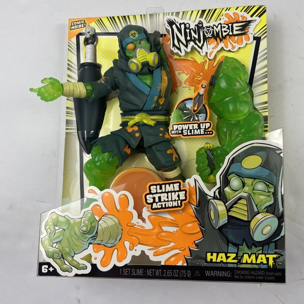 Ninjombie Haz Mat Action Figure w/Slim & Comic Book #2